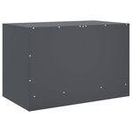 vidaXL Meuble TV anthracite 67x39x44 cm acier