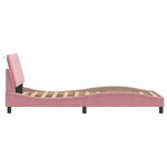 vidaXL Cadre de lit sans matelas rose 90x190 cm velours