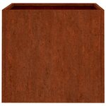 vidaXL Jardinières 2 Pièces 49x47x46 cm acier corten