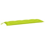 vidaXL Coussin de banc de jardin vert brillant 150x50x7cm tissu oxford