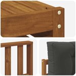 vidaXL Ensemble de canapés d'extérieur 7 pc Naturel et Anthracite