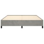 vidaXL Cadre de lit sans matelas gris clair 160x200 cm velours