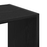 Bibliothèque vidaXL Chêne Noir 68 5x32x68 5 cm Bois d'ingénierie