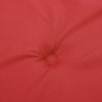 vidaXL Coussins de chaise à dossier haut lot de 6 rouge tissu oxford