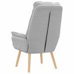 vidaXL Fauteuil relaxant Gris nuage 69 x 74 x 93 cm tissu