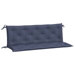vidaXL Coussins de banc de jardin lot de 2 bleu marine 150x50x7 cm