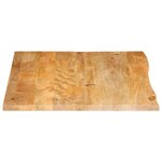 vidaXL Dessus de table à bord vivant 90x80x3 8 cm bois massif manguier