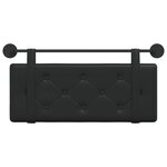 vidaXL Tête de lit suspendue Noir Simili cuir