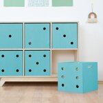 Boîte de rangement DICE turquoise 4
