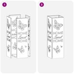 vidaXL Porte-parapluies Blanc Métal Moyen Motifs décoratifs
