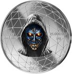 Pièce de monnaie en Argent 1000 Satoshi g 21 Millésime 2026 Bitcoin Nations GERMANY