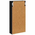vidaXL Armoire murale de salle de bain Chêne Noir 30 x 10 x 60 5 cm