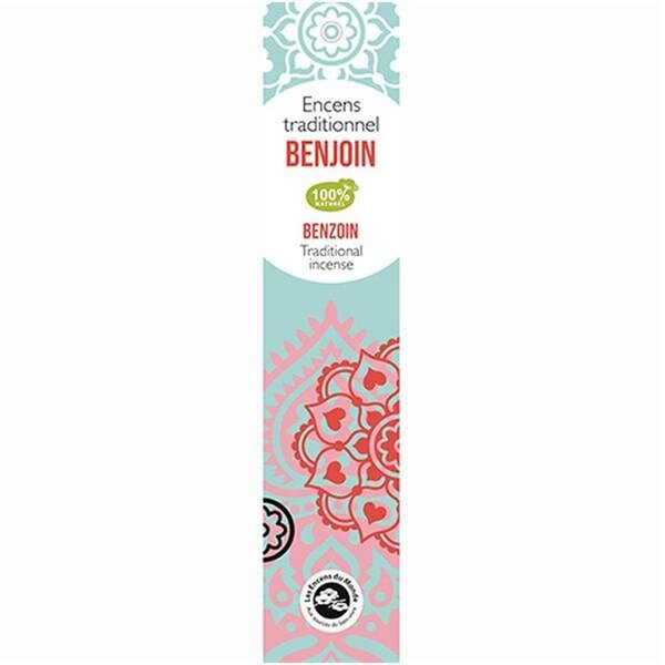 Encens indien au Benjoin 60 bâtonnets 45 min