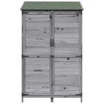 vidaXL Abri de jardin Gris 106 5 x 56 x 176 cm Bois d'ingénierie