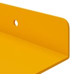 vidaXL Étagère flottante 4 pc Jaune moutarde 60 x 8 5 x 2 5 cm Acier