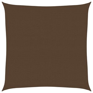 vidaXL Voile d'ombrage 160 g/m² Marron 5x5 m PEHD