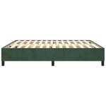 vidaXL Cadre de lit vert foncé 200x200 cm velours