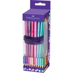 Etui de 20 crayons de couleur triangulaire grip sparkle faber-castell
