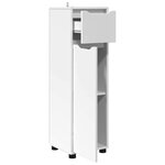 vidaXL Cabinet de salle de bain avec tiroir Blanc 30 5 x 30 x 101 cm