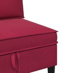 vidaXL Ensemble de meubles pour le salon 4 Pièces Bordeaux Velours