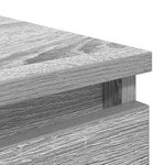 vidaXL Buffet avec tiroirs sonoma gris 37 5x35x99 cm bois d'ingénierie