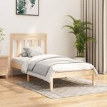 vidaXL Cadre de lit Bois massif 100x200 cm