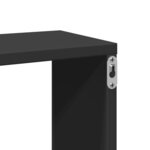 vidaXL Étagère murale noir 167 5x18x68 cm bois d'ingénierie