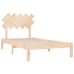 vidaXL Cadre de lit sans matelas 100x200 cm bois massif