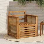 vidaXL Sofa de milieu extérieur Naturel