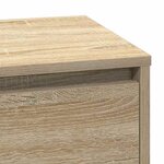 vidaXL Cabinet de chevet avec tiroir Chêne sonoma 71 x 34.5 x 75 cm