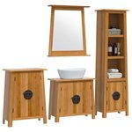 vidaXL Ensemble de meubles de salle de bain 4 Pièces bois de pin massif