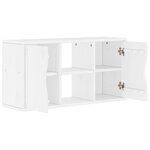 vidaXL Meuble TV ODDA blanc 79x24x40 cm bois massif pin