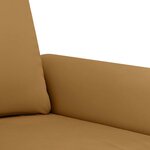 vidaXL Ensemble de canapés 4 Pièces avec coussins marron velours