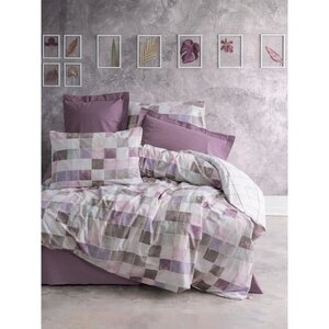 Parure de lit - housse de couette 220 x 240 + 2 taies d'oreiller 60 x 60 coton renforcé - Rose