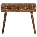 vidaXL Table console 90x32x75 cm bois massif de récupération