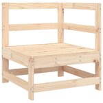 vidaXL Salon de jardin 4 Pièces bois massif de pin