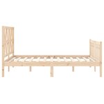 vidaXL Cadre de lit sans matelas 140x190 cm bois de pin massif