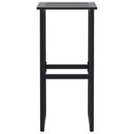 vidaXL Ensemble de bar de jardin 7 Pièces noir acier enduit de poudre