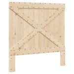 vidaXL Cadre de lit sans matelas avec tête de lit 100x200 cm
