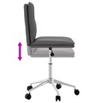 vidaXL Chaises à manger lot de 4 gris similicuir