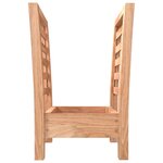 vidaXL Porte-revues 40x26 5x38 5 cm Bois massif de noyer