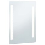 vidaXL Miroir mural à LED pour salle de bains 60x100 cm