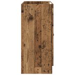 vidaXL Armoire sous évier de salle de bain Bois ancien