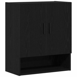 vidaXL Meuble mural Chêne noir 60 x 31 x 70 cm Bois d'ingénierie