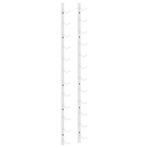 vidaXL Casier à vin mural pour 12 bouteilles Blanc Fer