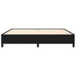 vidaXL Cadre de lit sans matelas noir 200x200 cm tissu