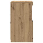 Buffet vidaXL avec lumières LED Chêne Artisan 60x37x67 cm