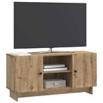 vidaXL Meuble TV 102 x 34 5 x 50 cm Chêne artisanal Bois d'ingénierie