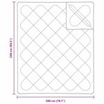 vidaXL Couettes & Duvets Blanc 240 x 200 cm Microfibre