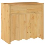 vidaXL Buffet Drammen Chêne 79 x 43 x 75 5 cm Bois de pin massif